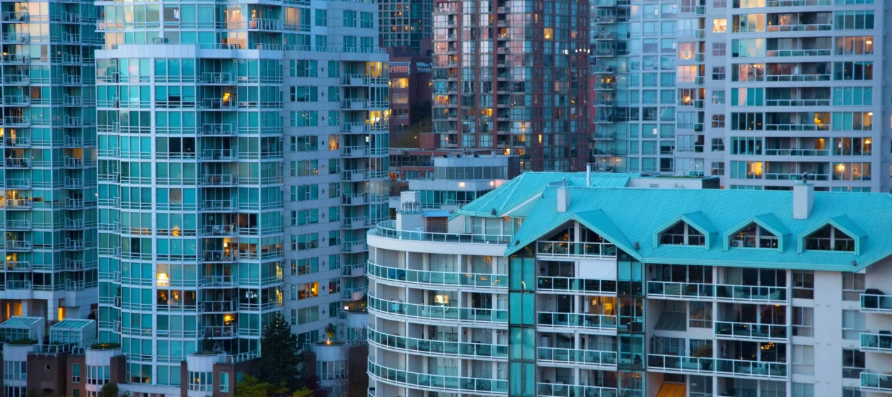 cityscape with illuminated skyscrapers and apartme 2026 01 09 08 42 22 utc